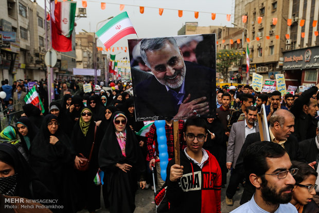راهپیمایی یوم الله ۲۲ بهمن در اهواز