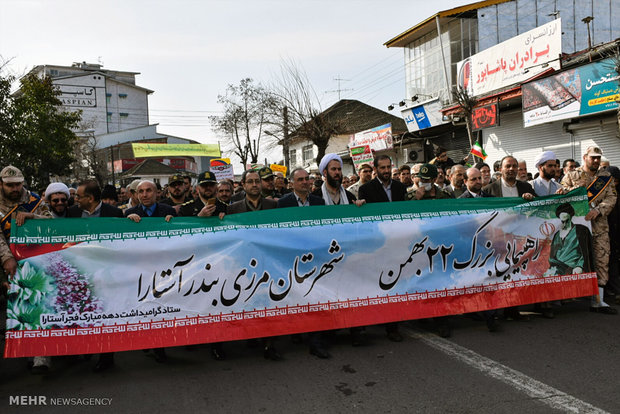 راهپیمایی یوم الله ۲۲ بهمن در آستارا - مهدی حسین نژادی