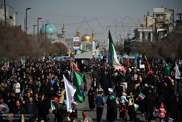 راهپیمایی یوم الله ۲۲ بهمن در مشهد