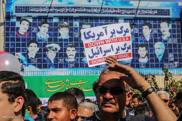 راهپیمایی یوم الله ۲۲ بهمن در لارستان - علی یگانه لاری