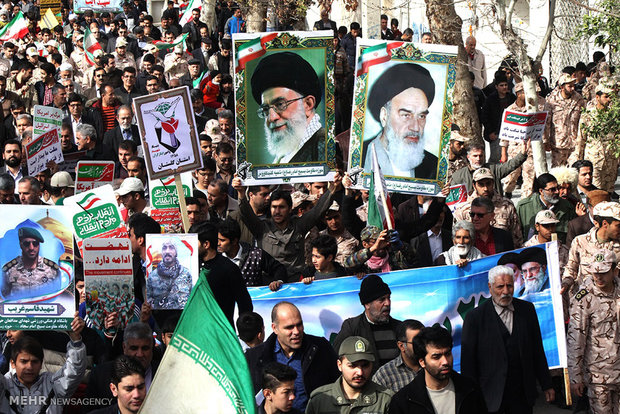 راهپیمایی یوم الله ۲۲ بهمن در گنبد کاووس