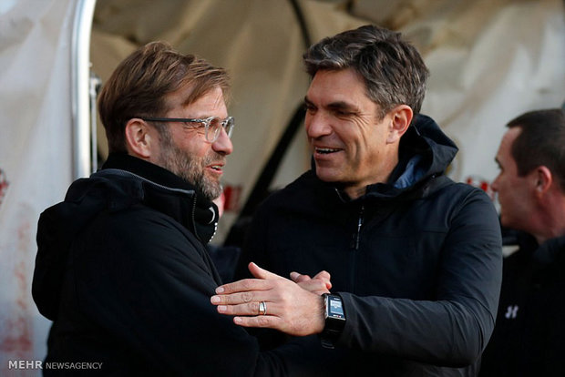 دیدار تیم های فوتبال ساوتهمپتون و لیورپول