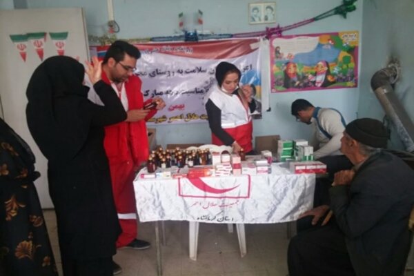 کاروان سلامت هلال احمر به مناطق محروم کرمانشاه اعزام شدند


