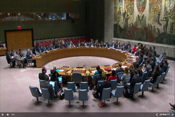 نشست شورای امنیت ملل درباره سوریه 