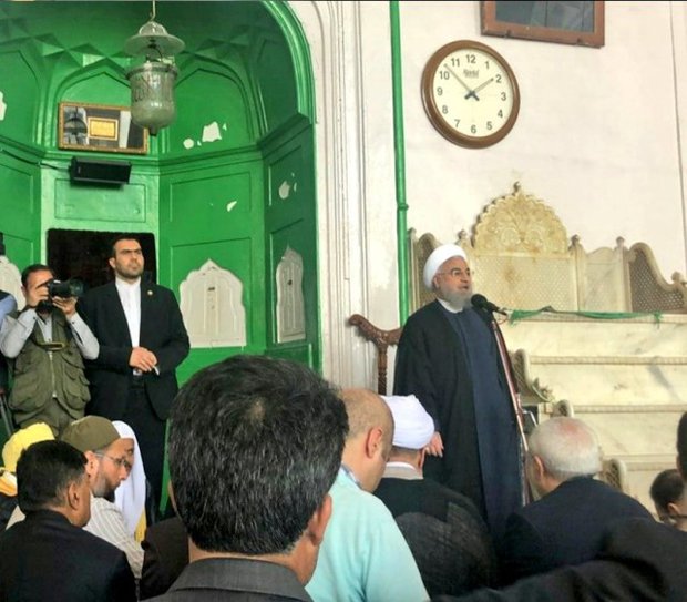 ایرانی صدر حسن روحانی کی مسلمانوں کو ایک ساتھ نماز جمعہ ادا کرنی کی سفارش