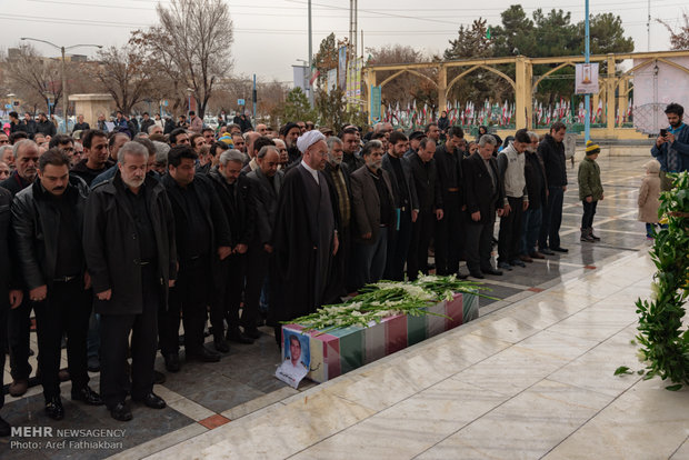 تشييع پيكر شهيد محمد كاووسي شهید گرانقدر کشتی سانچی