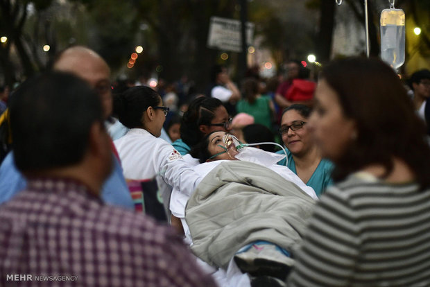 زلزله و سقوط هلیکوپتر در مکزیک‎