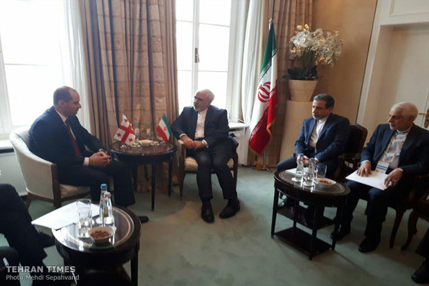 Zarif meets Georgian counterpart in Munich