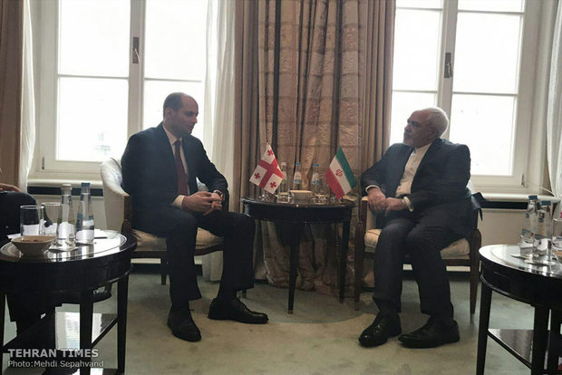 Zarif meets Georgian counterpart in Munich