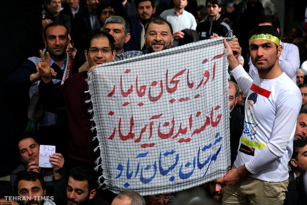 People of East Azerbaijan Province meet with Ayatollah Khamenei