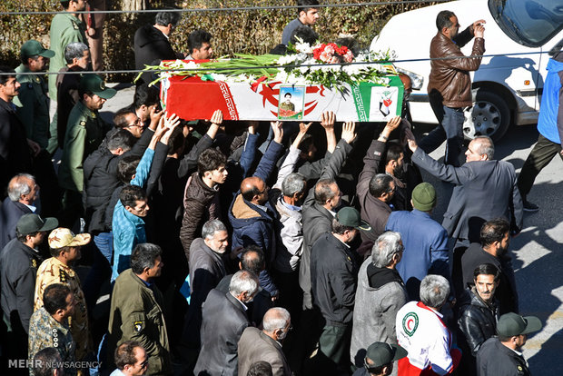 تشییع پیکر مطهر شهید «محمدحسن جلی» در شهرضا‎