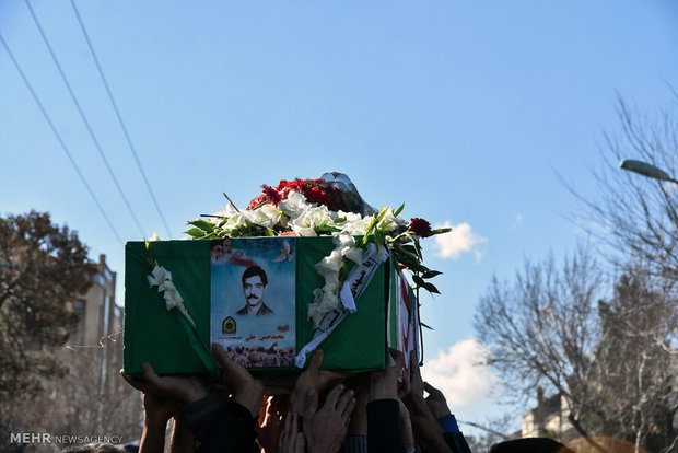 تشییع پیکر مطهر شهید «محمدحسن جلی» در شهرضا‎