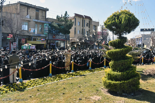 تشییع پیکر مطهر شهید «محمدحسن جلی» در شهرضا‎