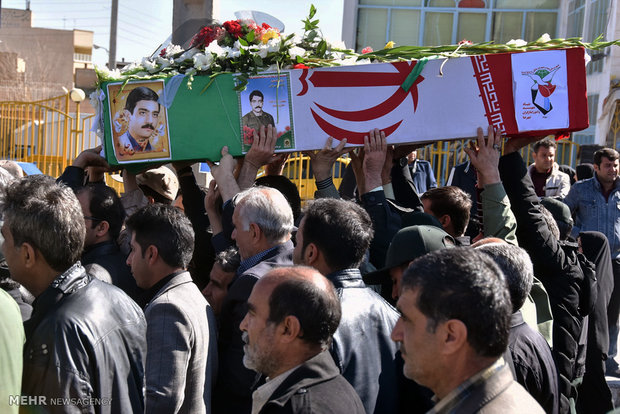 تشییع پیکر مطهر شهید «محمدحسن جلی» در شهرضا‎