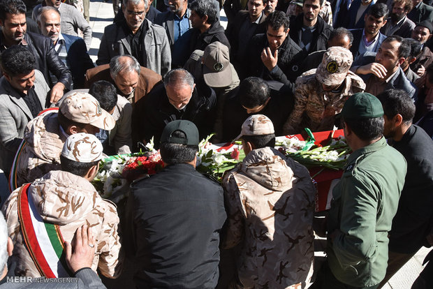 تشییع پیکر مطهر شهید «محمدحسن جلی» در شهرضا‎