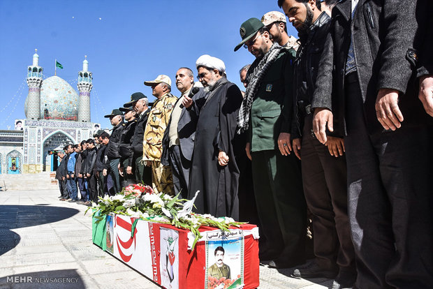 تشییع پیکر مطهر شهید «محمدحسن جلی» در شهرضا‎