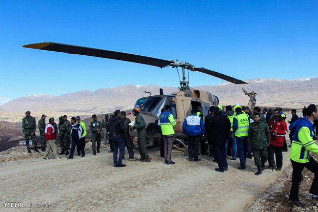 حضور عوامل امدادرسانی در محل سقوط هواپیمای ATR72 آسمان 