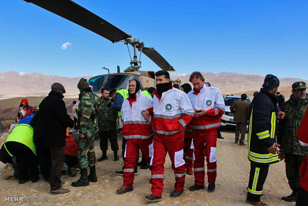 حضور عوامل امدادرسانی در محل سقوط هواپیمای ATR72 آسمان 