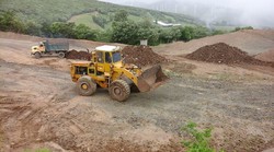 A mine construction site in Rudbar, northern province of Gilan 