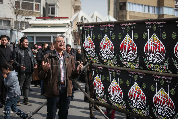 تجمع فاطمیون در میدان شهید طهرانی مقدم