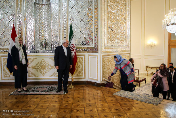 دیدار محمد جواد ظریف با وزیر امور خارجه هلند