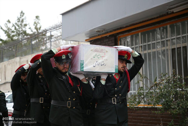 مراسم تشييع جثامين شهداء قوات الشرطة الايرانية في طهران