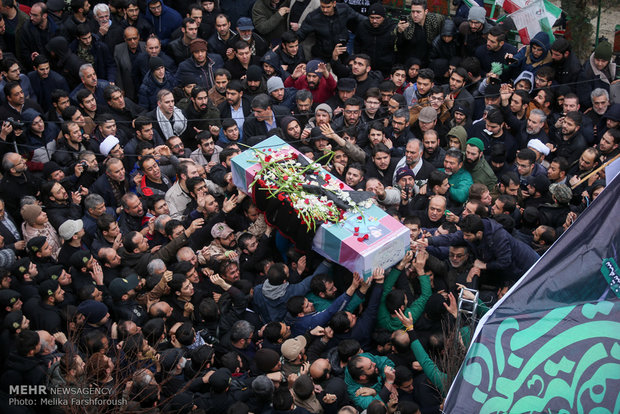 شہید محمد حسین حدادیان کی تشییع جنازہ
