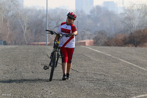 سباق الدراجات الهوائية لفريق "آينده سازان" طهران 