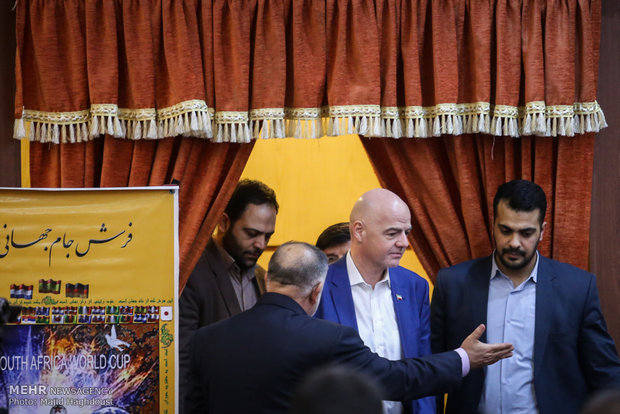 FIFA president in Tehran