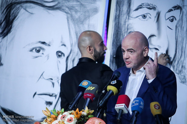 FIFA president in Tehran