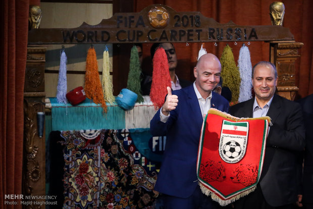 FIFA president in Tehran