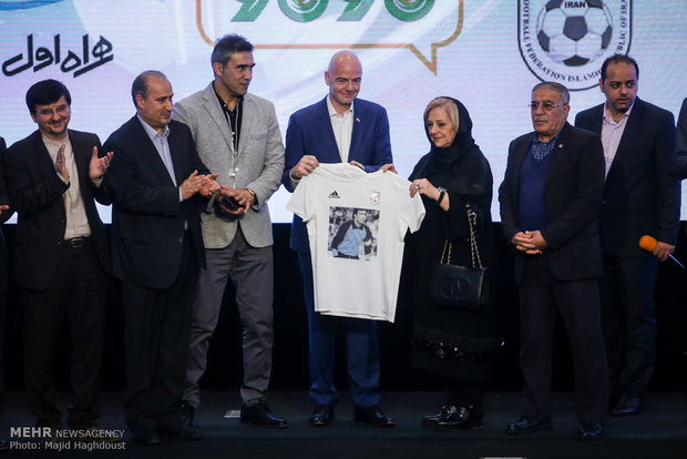 FIFA president in Tehran