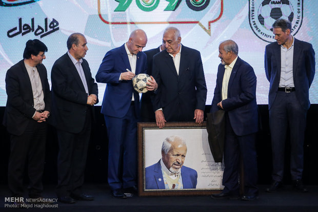 FIFA president in Tehran