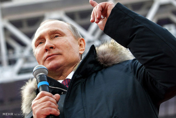 ولادیمیر پوتین ۷۶.۶ درصد آراء انتخابات را به خود اختصاص داد