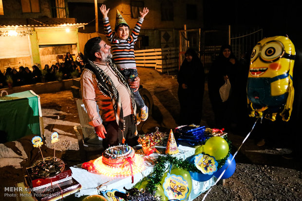 جشن تولد فرزند شهید مدافع حرم «ناصر مسلمی سواری»