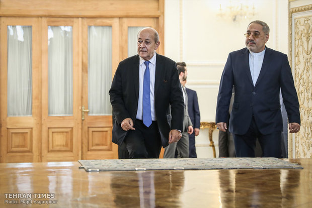 Iran's Zarif meets French counterpart in Tehran
