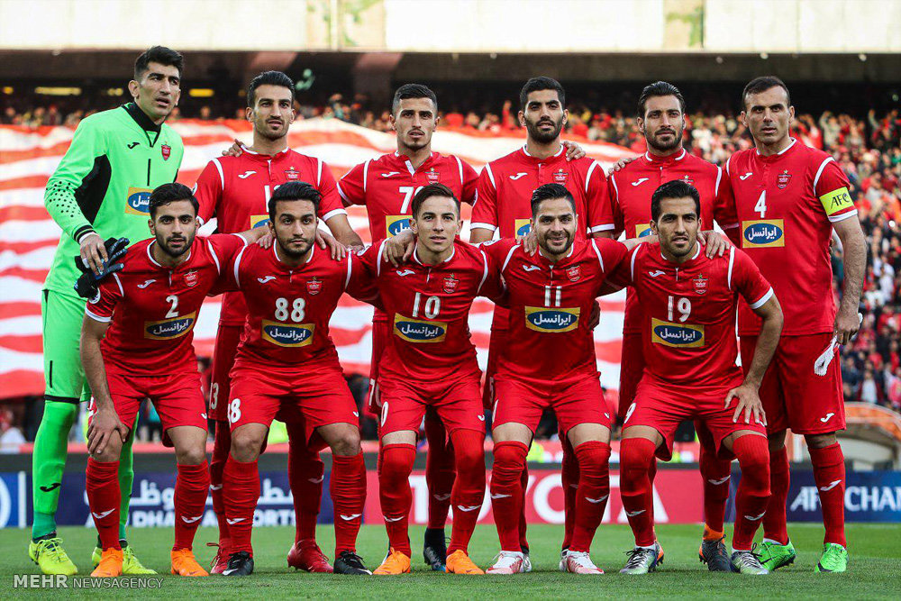 Iranian football clubs: Persepolis F.C., Esteghlal Tehran FC