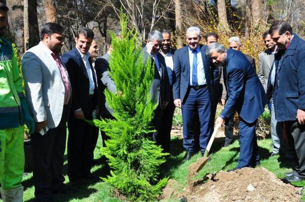 درخت دوستی شهرهای اصفهان و موستار کاشته شد