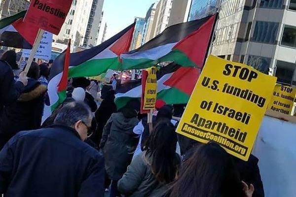 تظاهرات ضد صهیونیستی در واشنگتن دی سی