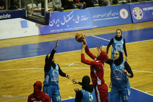 İran Kadınlar Basketbol Süper Ligi'nden kareler