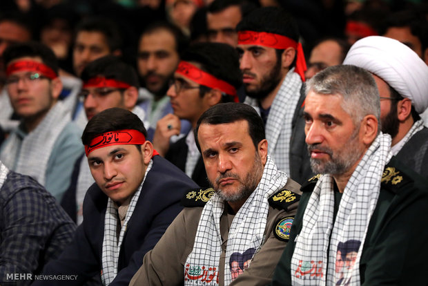 دیدار نوجوانان و جوانان عازم اردو راهیان نور با رهبر انقلاب