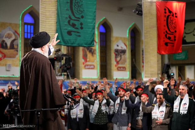 دیدار نوجوانان و جوانان عازم اردو راهیان نور با رهبر انقلاب