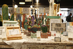 Artifacts are on display at the 81st International Handicrafts Trade Fair, Florence, Italy