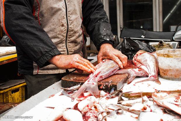 بازار ماهی فروشان انزلی، چند روز مانده به عید نوروز