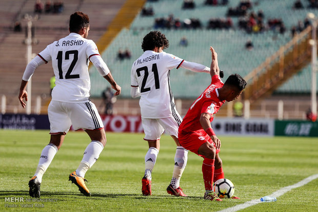 مباراة فريقي "تركتور سارزي" تبريز و"الجزيرة" الاماراتي