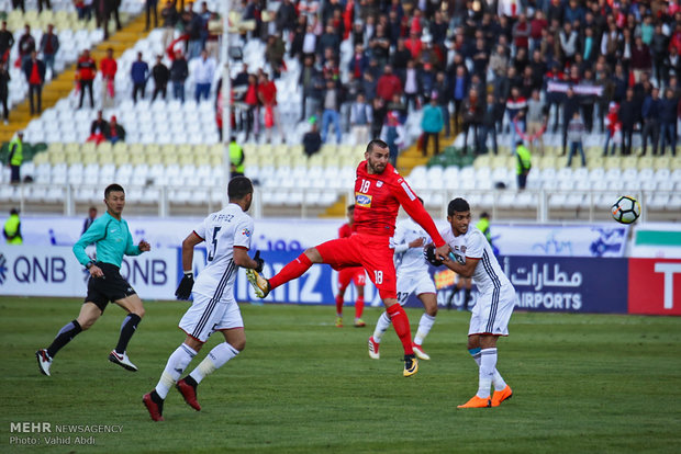 مباراة فريقي "تركتور سارزي" تبريز و"الجزيرة" الاماراتي