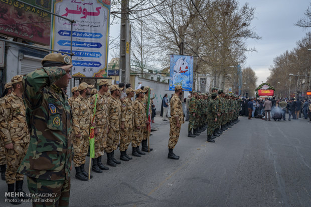 تشییع پانزده شهید گمنام در شهریار