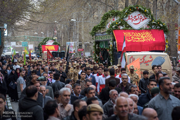 تشییع پانزده شهید گمنام در شهریار