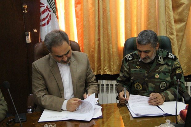 امضای تفاهم‌نامه همکاری میان دانشگاه آزاد کرمانشاه با ارتش