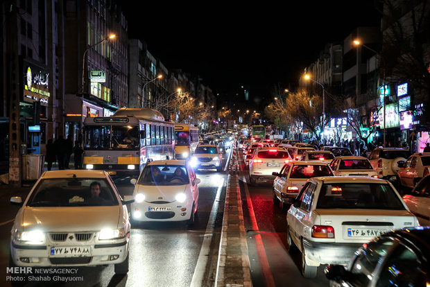 ترافیک سنگین در خیابان های شهر ایلام